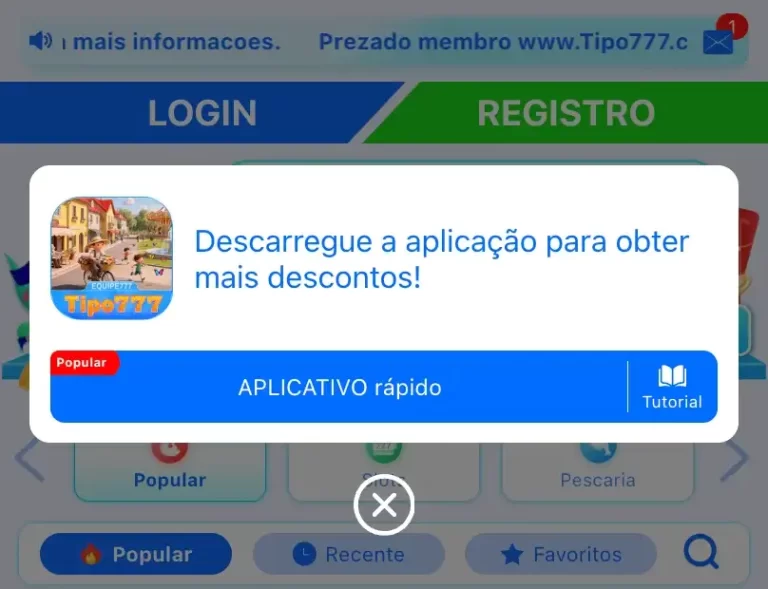 tipo777 android e ios app