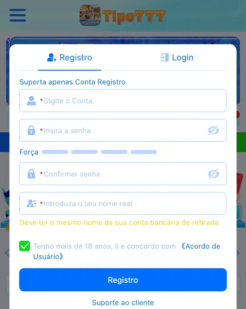 registro e deposite via pix no brasil